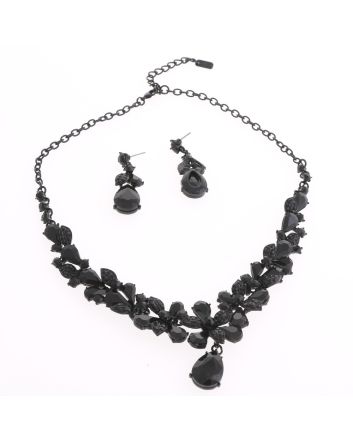 CRYSTAL RHINESTONE NECKLACE SET