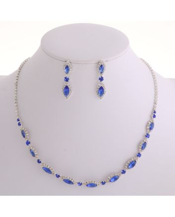 CRYSTAL RHINESTONE NECKLACE SET