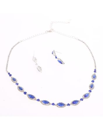 CRYSTAL RHINESTONE NECKLACE SET