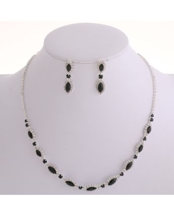CRYSTAL RHINESTONE NECKLACE SET