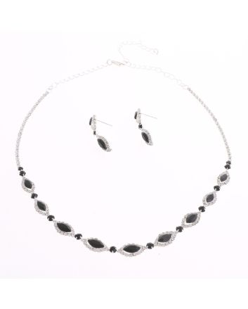 CRYSTAL RHINESTONE NECKLACE SET