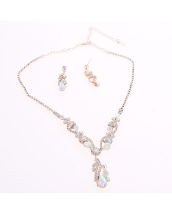 CRYSTAL RHINESTONE NECKLACE SET