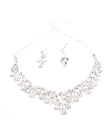 CRYSTAL RHINESTONE NECKLACE SET