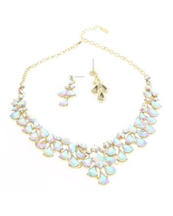 CRYSTAL RHINESTONE NECKLACE SET