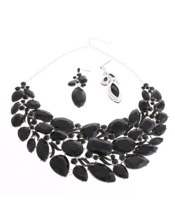 CRYSTAL RHINESTONE NECKLACE SET