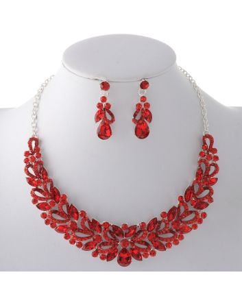 Rhinestone Necklace Set