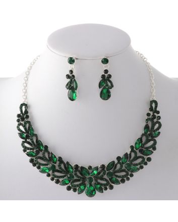 Rhinestone Necklace Set