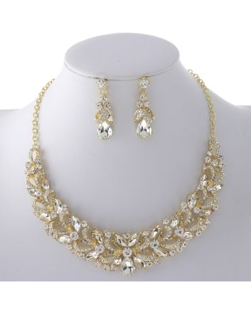 Rhinestone Necklace Set