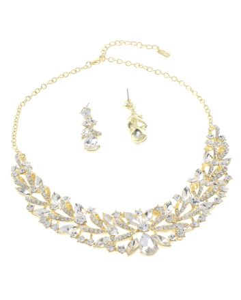 Rhinestone Necklace Set