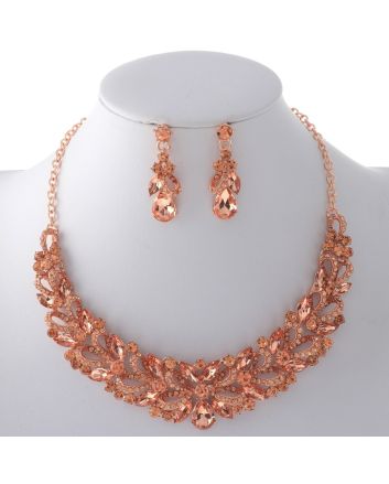 Rhinestone Necklace Set