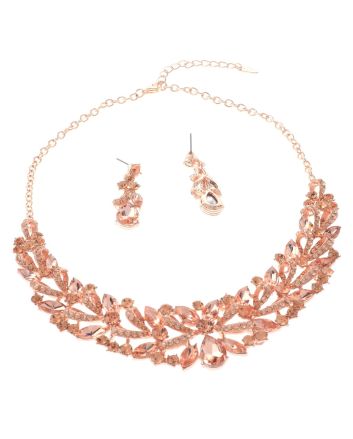 Rhinestone Necklace Set