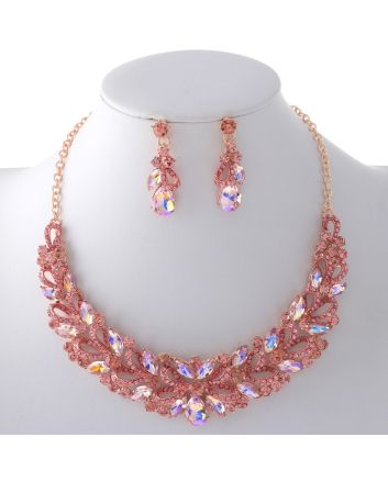 Rhinestone Necklace Set