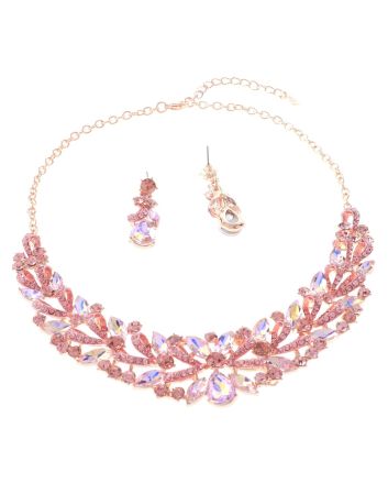 Rhinestone Necklace Set