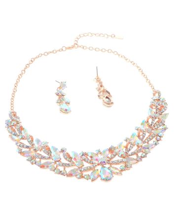 Rhinestone Necklace Set