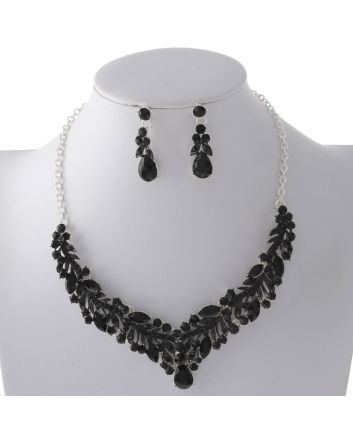 Rhinestone Necklace Set