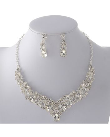 Rhinestone Necklace Set