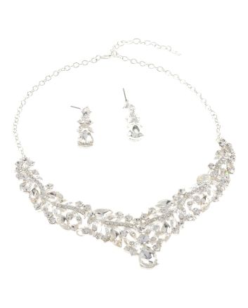 Rhinestone Necklace Set