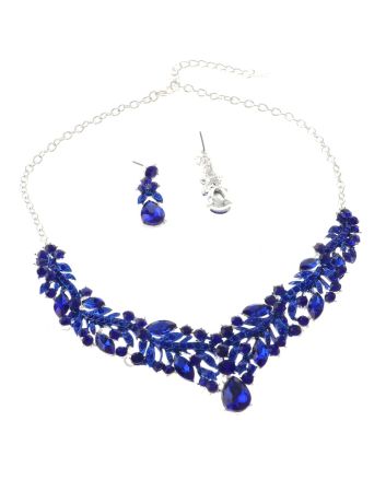 Rhinestone Necklace Set