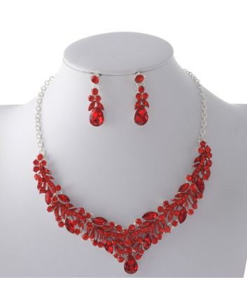 Rhinestone Necklace Set