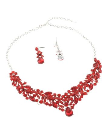 Rhinestone Necklace Set