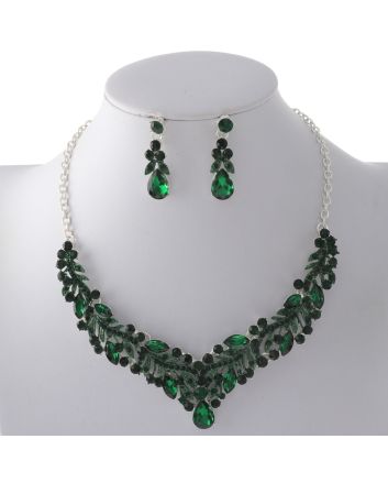 Rhinestone Necklace Set