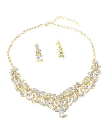 Rhinestone Necklace Set