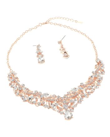 Rhinestone Necklace Set