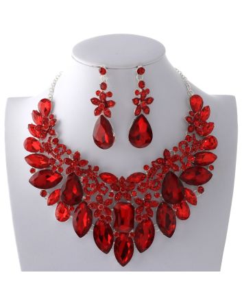 Rhinestone Necklace Set