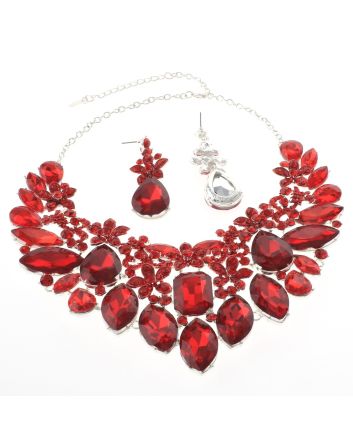 Rhinestone Necklace Set