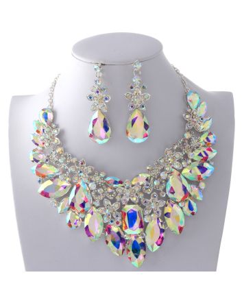 Rhinestone Necklace Set