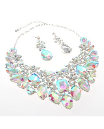 Rhinestone Necklace Set