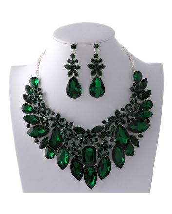 Rhinestone Necklace Set