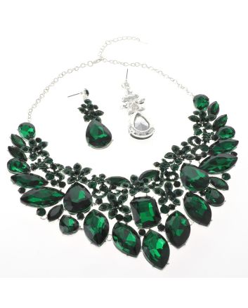 Rhinestone Necklace Set