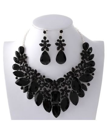 Rhinestone Necklace Set