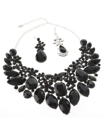 Rhinestone Necklace Set