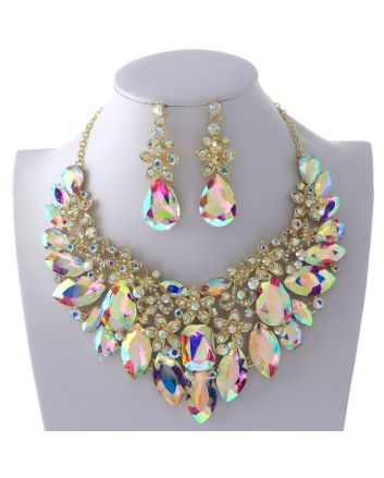 Rhinestone Necklace Set