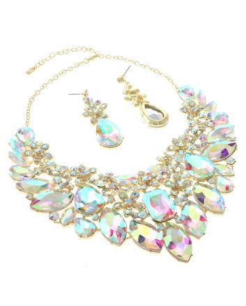 Rhinestone Necklace Set
