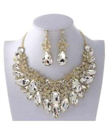 Rhinestone Necklace Set