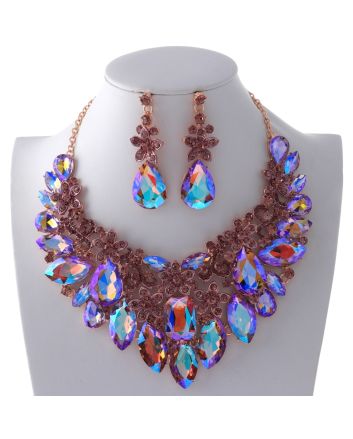 Rhinestone Necklace Set