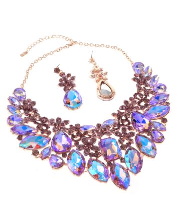Rhinestone Necklace Set
