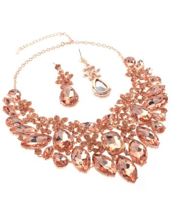 Rhinestone Necklace Set