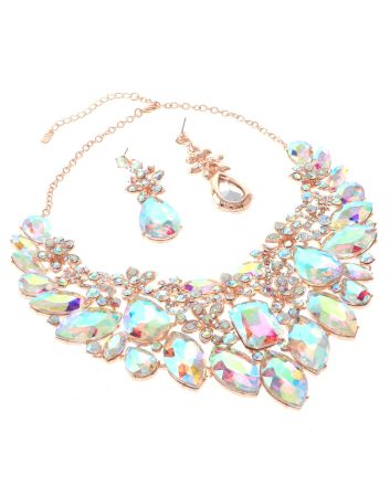 Rhinestone Necklace Set