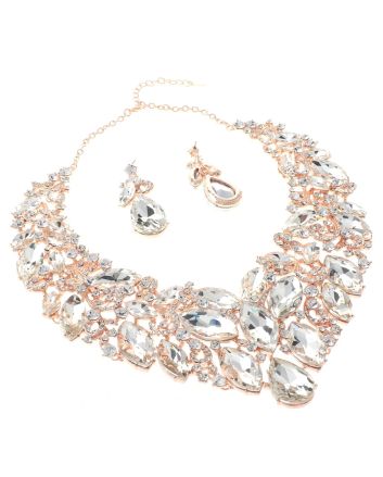 Rhinestone Necklace Set