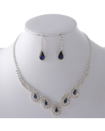 Rhinestone Necklace Set 