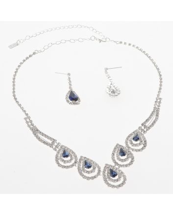 Rhinestone Necklace Set 
