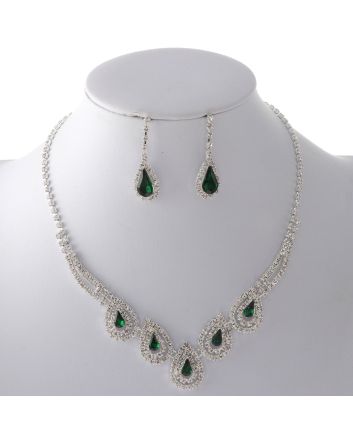 Rhinestone Necklace Set