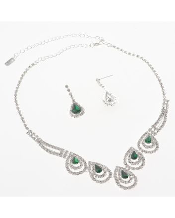 Rhinestone Necklace Set