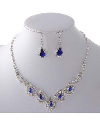 Rhinestone Necklace Set