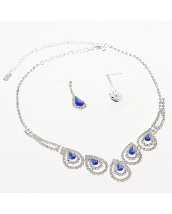Rhinestone Necklace Set
