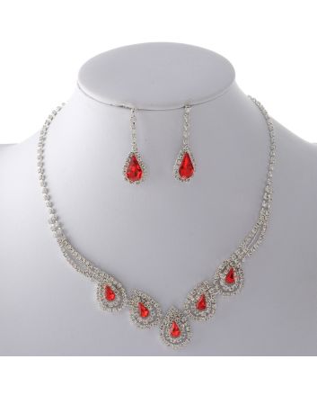 Rhinestone Necklace Set 